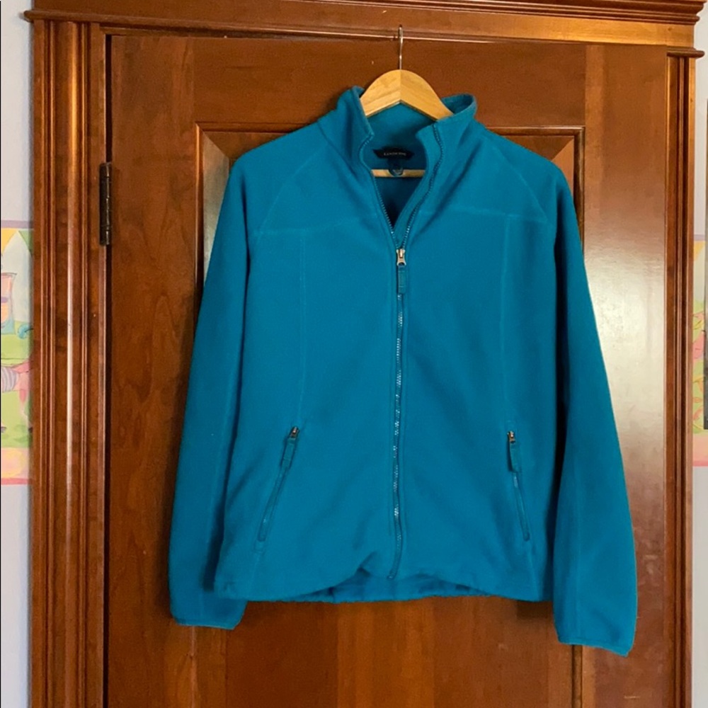 Teal fleece jacket
